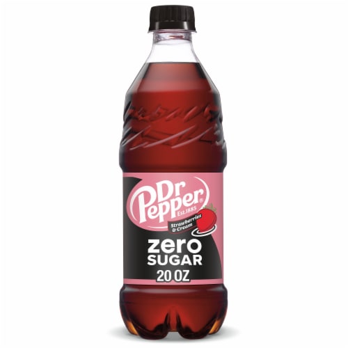 Dr Pepper Strawberries & Cream Zero Sugar Soda F9