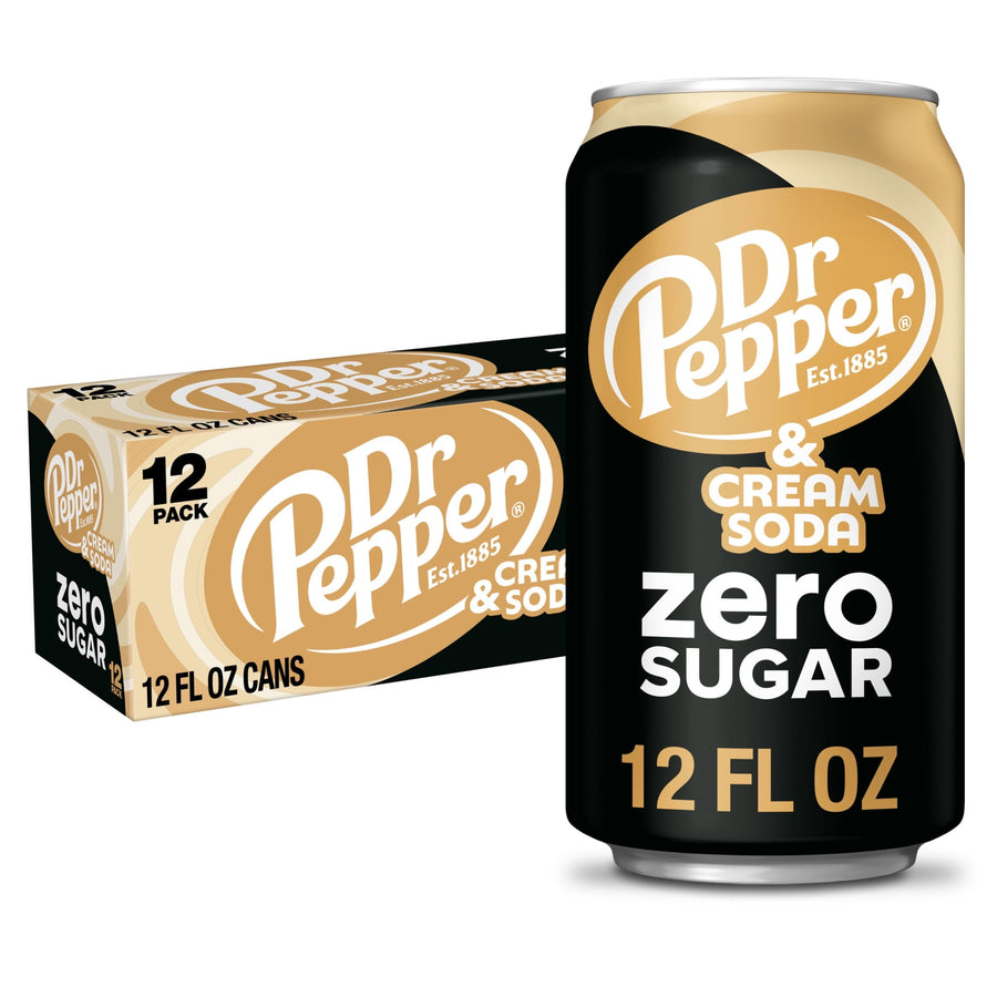 Dr Pepper & Cream Soda Zero Sugar X6